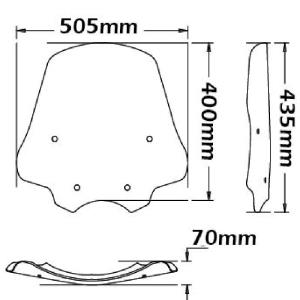 Parabrisas bajo verano BMW r 1200 r 06-10 Â· 2